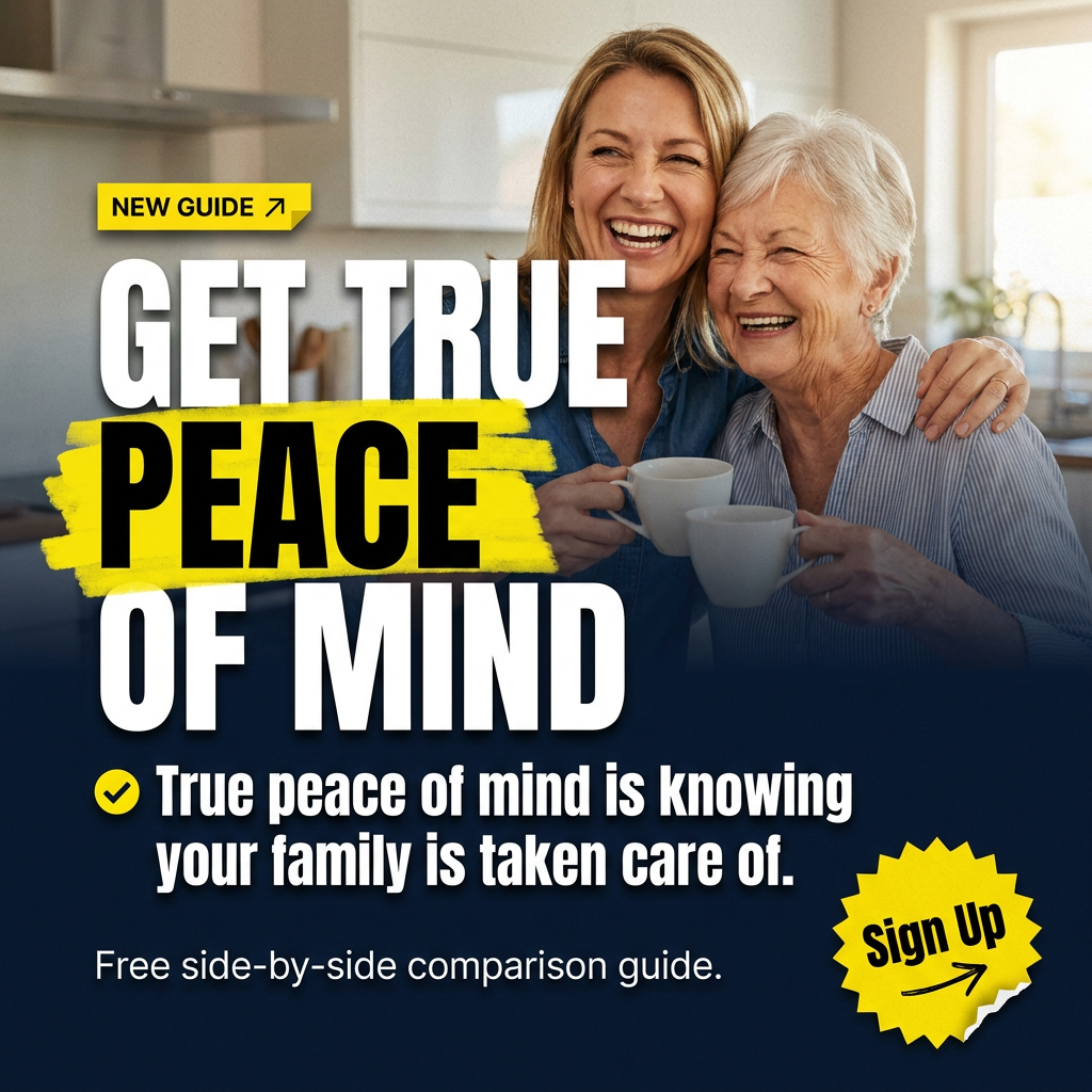 Get true peace of mind — mother and daughter sharing coffee